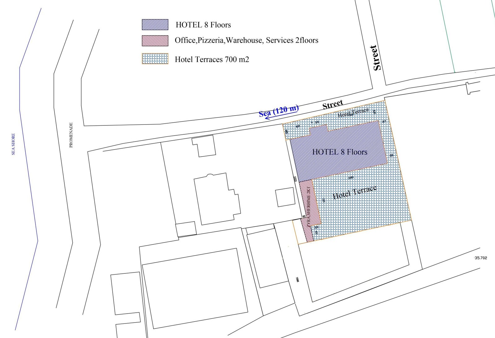 Layout Plan Hotel Rozafa Blu